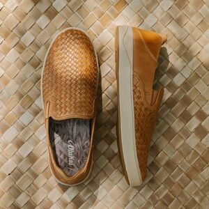 Lae‘ahi Lauhala Men’s Olukai Woven Leather Shoes